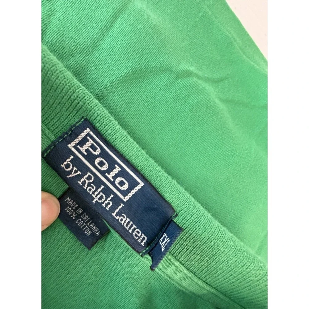 Polo Ralph Lauren Classic Fit Green Golf Polo Shirt Men's Size 2XL Cotton Sporty